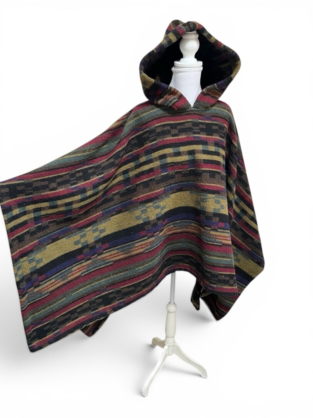 Parachute Poncho by Nicola Pelly & Harry Parnass, Wool Blend One Size Fits All - Picture 2 of 7